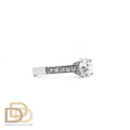 Load image into Gallery viewer, 1ct Diamond Ring with Diamonds on the Shank
