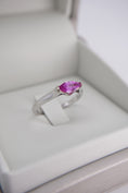 Load image into Gallery viewer, Anello con Zaffiro Rosa 0,78 ct
