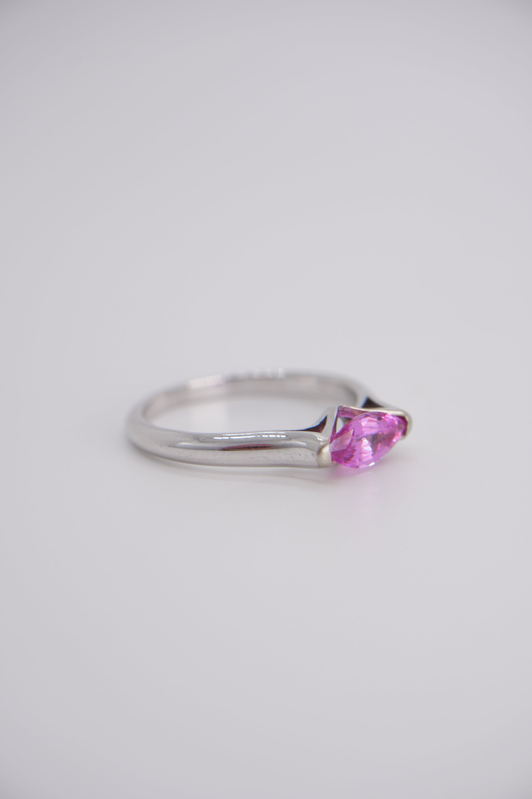 Anello con Zaffiro Rosa 0,78 ct