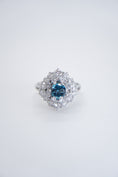 Load image into Gallery viewer, London Topaz and Diamond Ring
