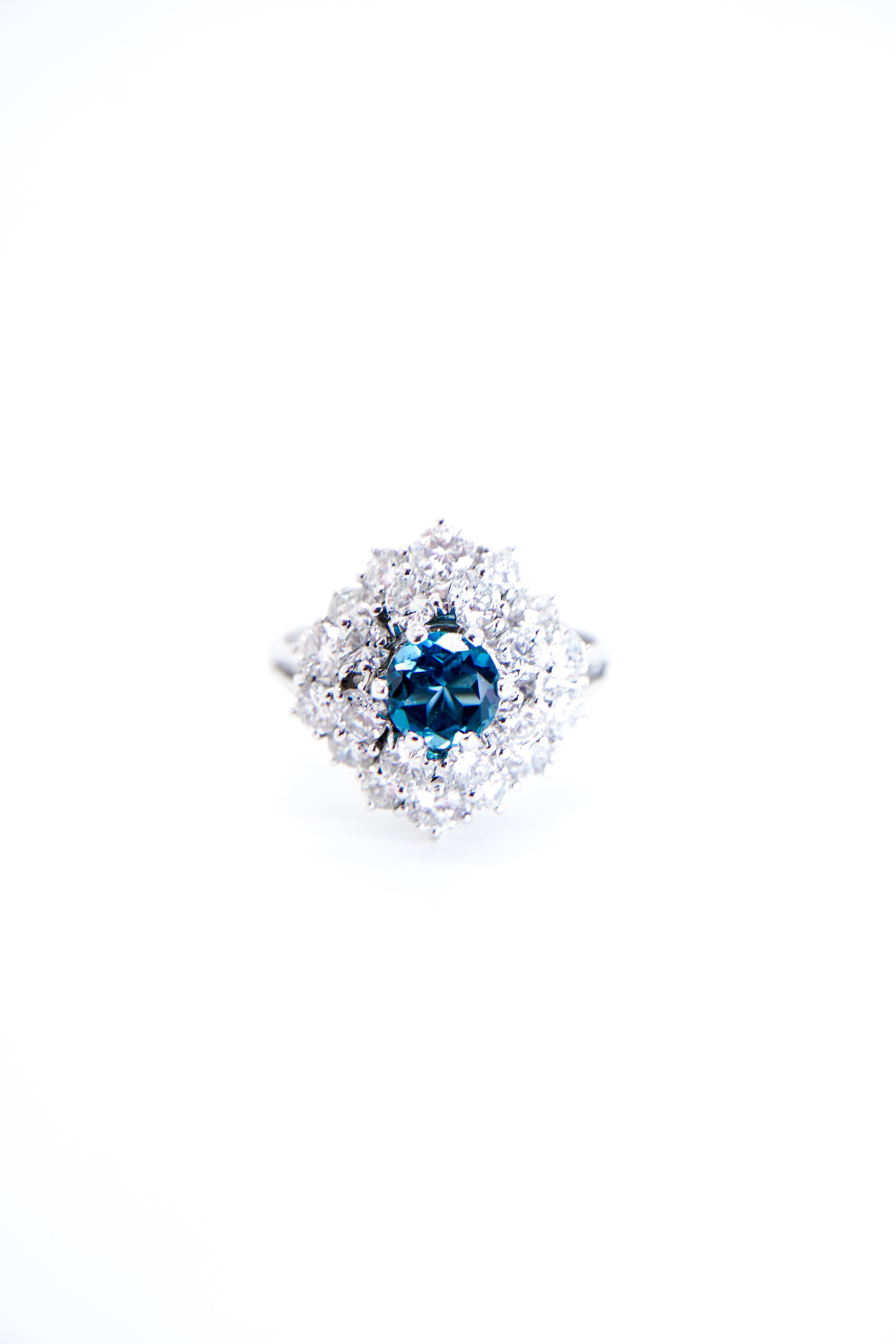 London Topaz and Diamond Ring