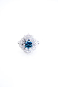 Load image into Gallery viewer, London Topaz and Diamond Ring
