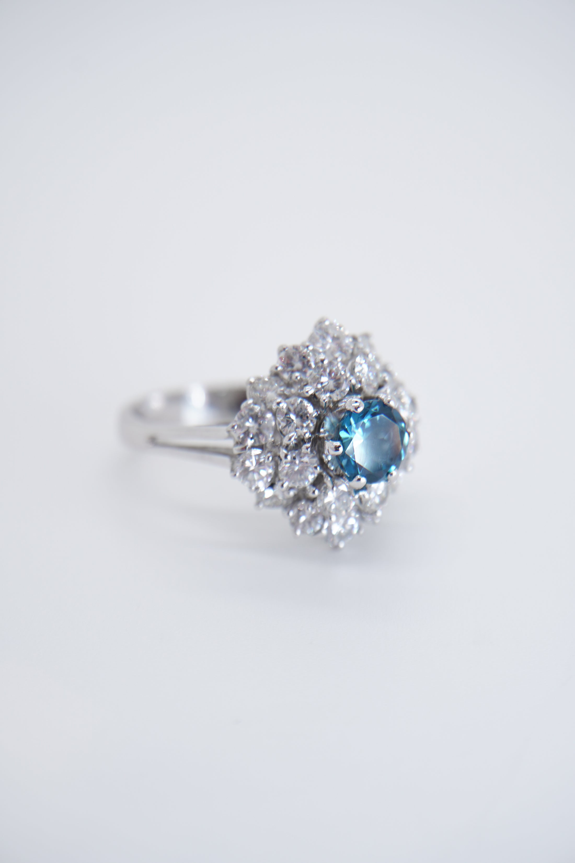 London Topaz and Diamond Ring