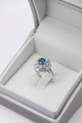 Load image into Gallery viewer, London Topaz and Diamond Ring
