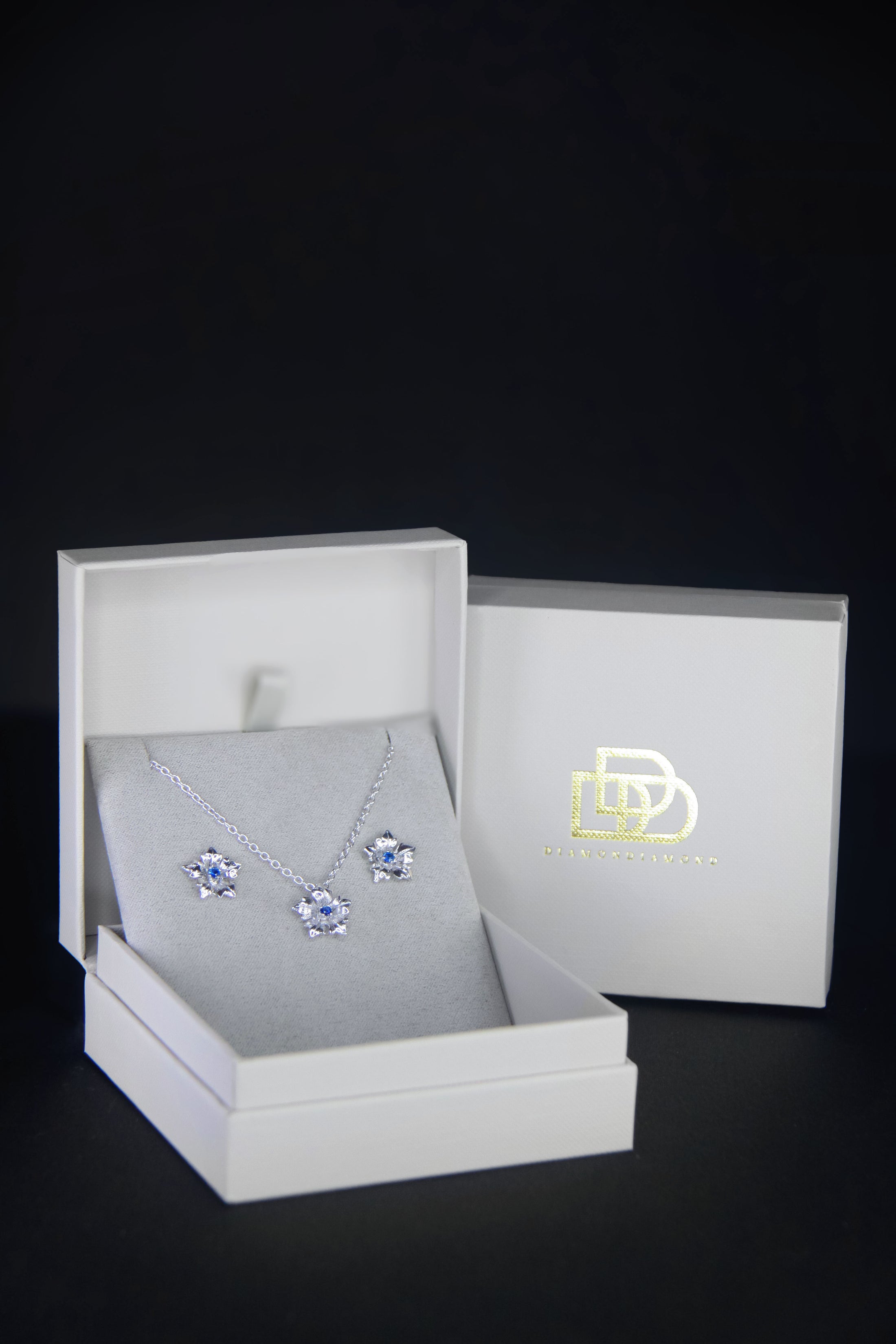 Sapphire Necklace &amp; Earrings