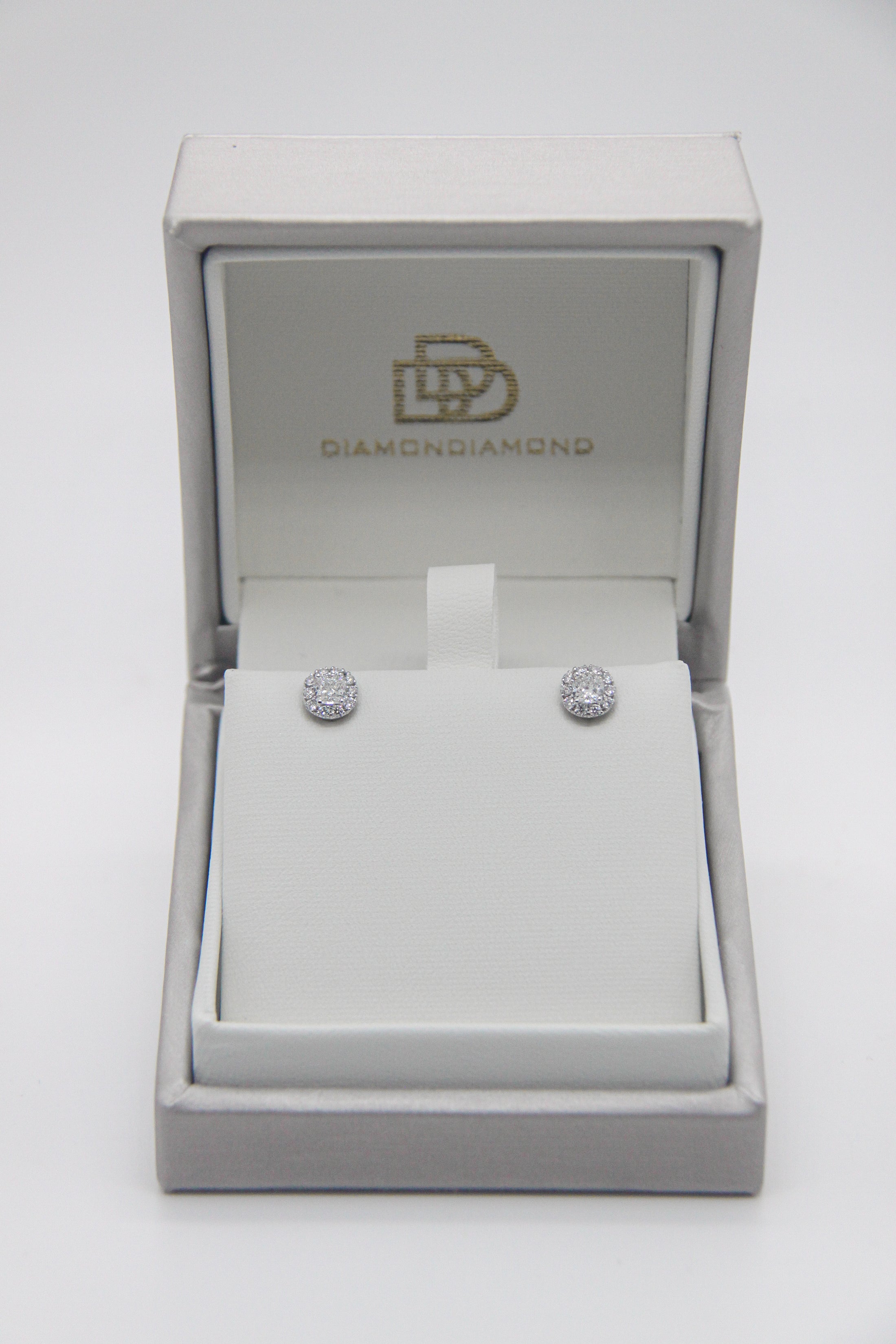 Diamond Round Earrings