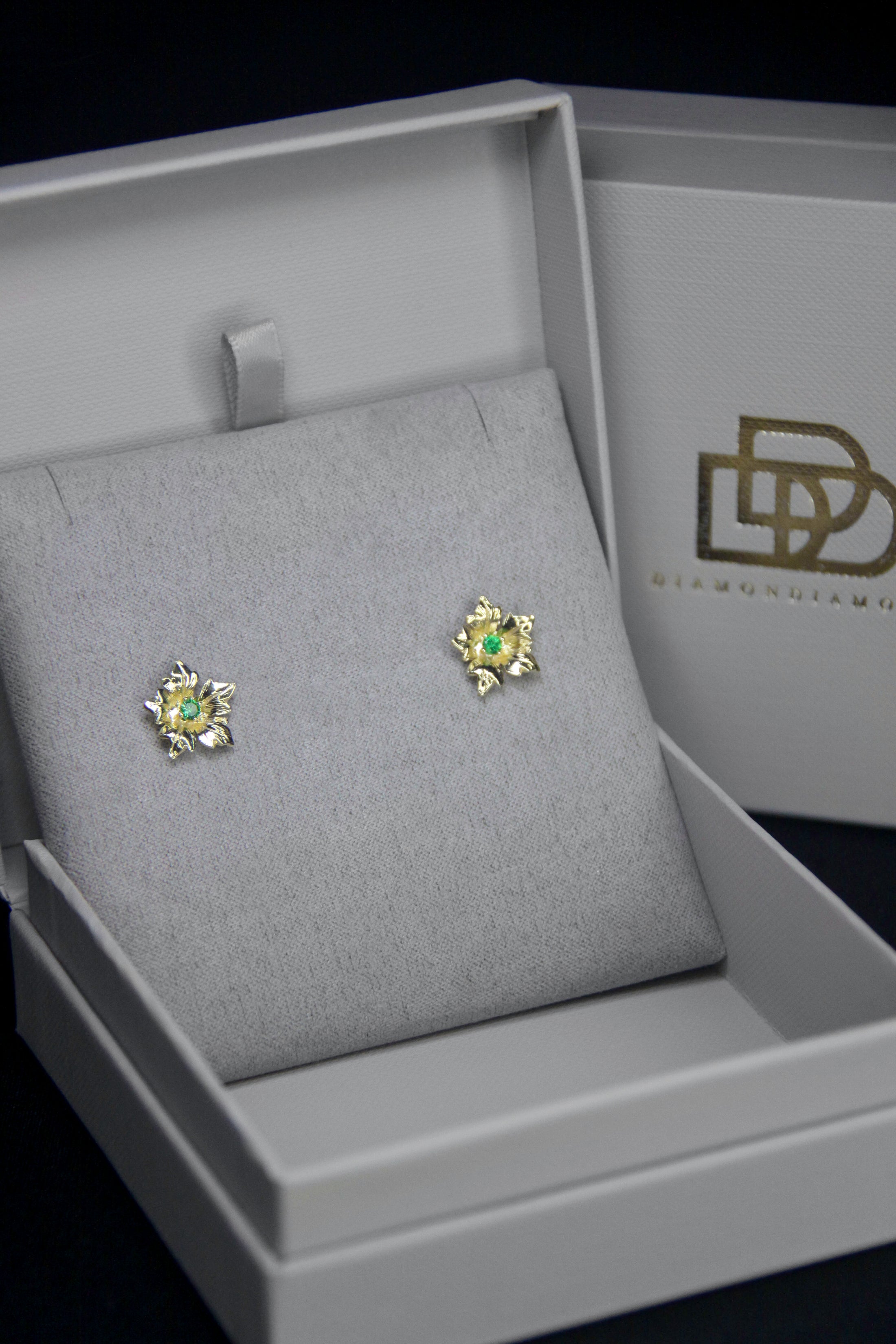 Liberty tsavorite earrings (yellow gold)