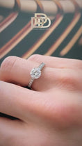 Load and play video in Gallery viewer, 1ct Diamond Ring with Diamonds on the Shank
